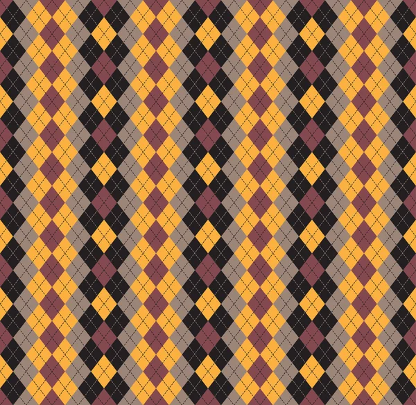 Seamless pattern Of Vintage Happy Halloween Tartan Texture. Hall — Stok Vektör