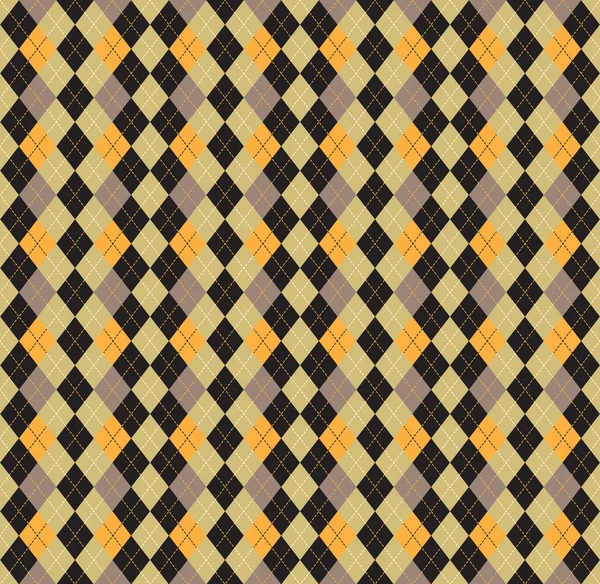 Seamless pattern Of Vintage Happy Halloween Tartan Texture. Hall — Stok Vektör