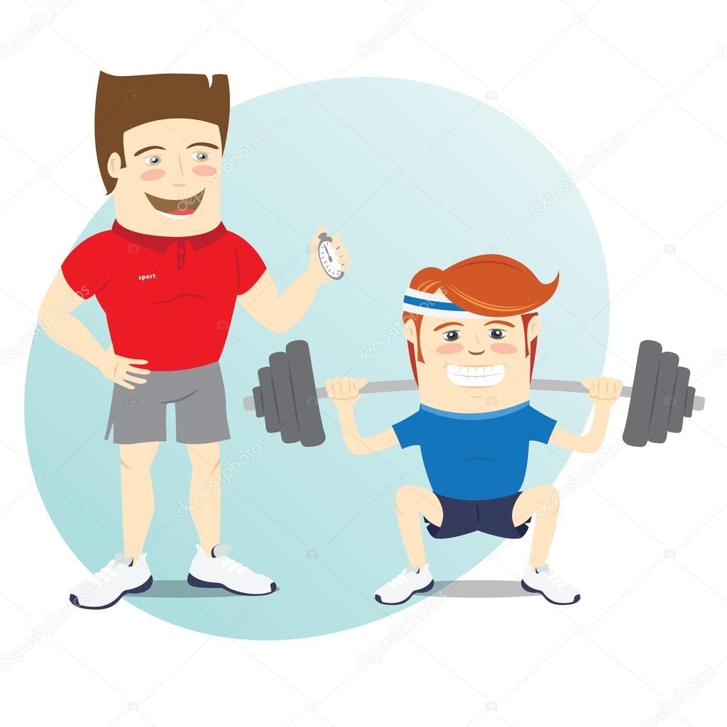 Personal trainer cartoon Vector Art Stock Images | Depositphotos Personal trainer cartoon Vector Art Stock Images | Depositphotos