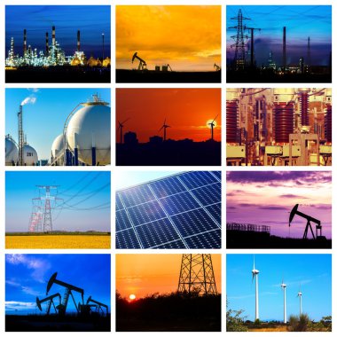 Güç ve enerji kavramları kolaj