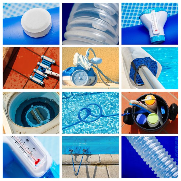 коллаж для частного бассейна
