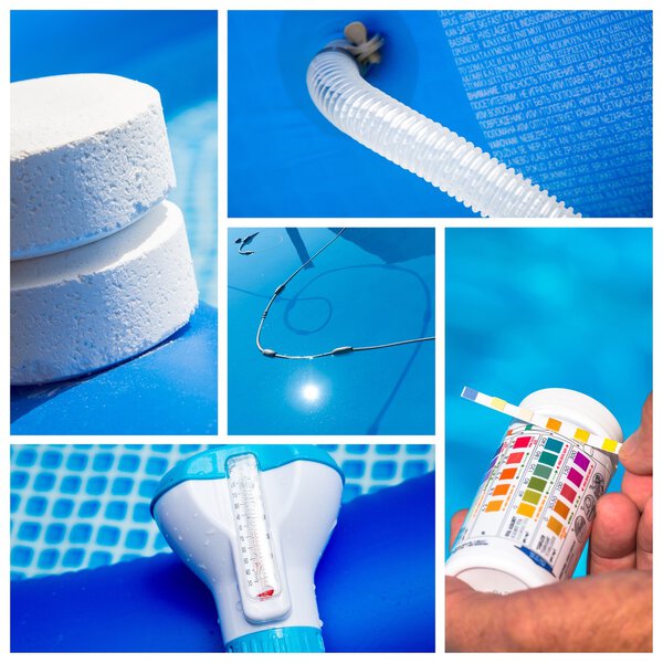 коллаж для частного бассейна
