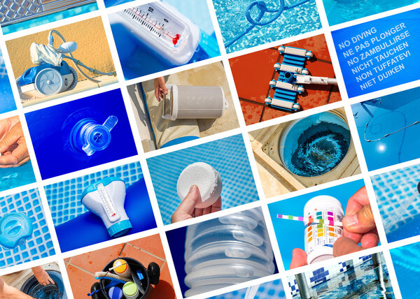 коллаж для частного бассейна
