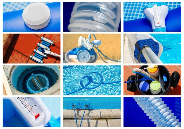 коллаж для частного бассейна
