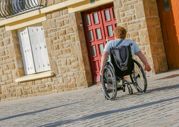 Disabled man passing by — Stock Photo, Image