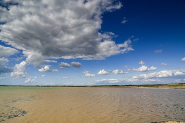 düşük gelgit Fransız Atlantik kıyısında Haliç