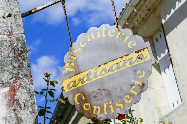 Панель французький кустарних магазин кондитерських виробів — стокове фото