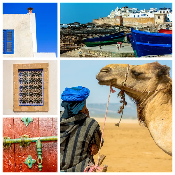 Composición de objetos o lugares típicos de Marruecos — Foto de Stock