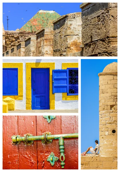 Composition of objects or typical places of Morocco — Stock Photo, Image