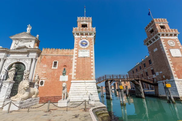 Torre all'ingresso dell'Arsenale di Venezia — Foto Stock