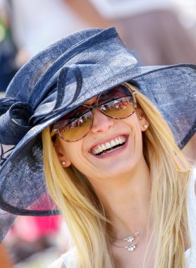 CHANTILLY - JUNE 15 : Lifestyle at Prix de Diane in racecourse, near Paris on June 15, 2014, France. clipart