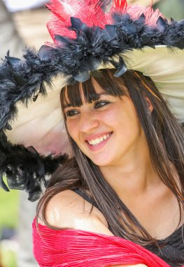 Chantilly - 15 Haziran: Racecourse yakınındaki Paris Fransa üzerinde 15 Haziran 2014 yılında Prix de Diane, yaşam tarzı.