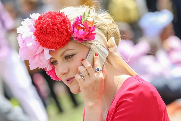 CHANTILLY - JUNE 15 : Lifestyle at Prix de Diane in racecourse, near Paris on June 15, 2014, France.