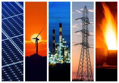 Güç ve enerji kavramları kolaj