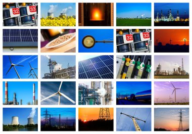Güç ve enerji kavramları kolaj