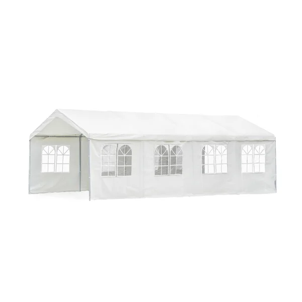 Aprire tenda bianca su sfondo bianco — Foto Stock