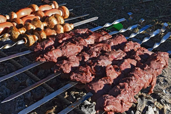 Barbecue Vegetables Baked Grill — Stock Photo, Image