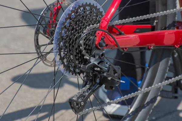 Зображення Механіки Спортивного Велосипедного Колеса — стокове фото