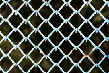 Eski bir metal örgüden. Tasarım için boşluk maketi.