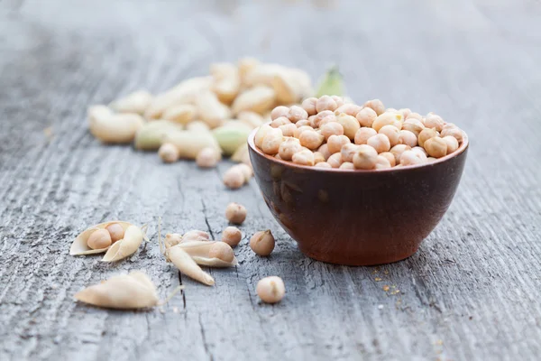 Pile of chickpeas — Stock Photo, Image