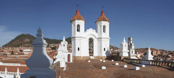 San Felipe Neri monastery from La Merced church in Sucre, Bolivi — Stock Photo, Image