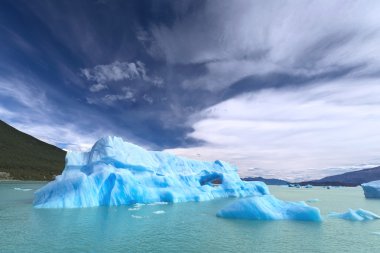 Buzdağları tne Argentino Gölü, Patagonia, Arjantin