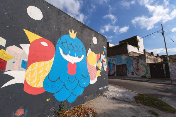 Buenos Aires, Arjantin - 3 Mayıs: Renkli sokak sanatı, Palermo — Stok fotoğraf