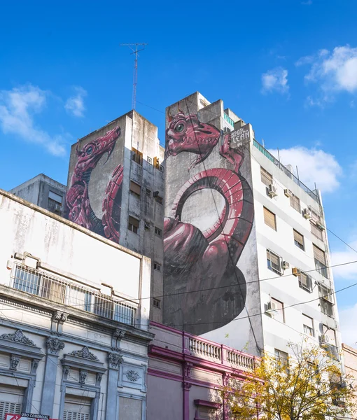 BUENOS AIRES, ARGENTINA - 3 DE MAYO: Arte urbano colorido en Palermo —  Fotos de Stock