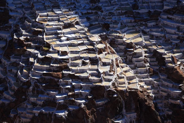 View of Salt ponds, Maras, Cuzco, Peru — Stock Photo, Image