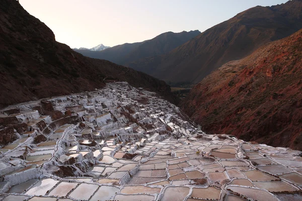 Vista de Salt ponds, Maras, Cuzco, Peru — Fotografia de Stock