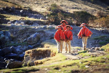 huilloc, kutsal vadi, peru - 10 Eylül: tanımlanamayan kişi