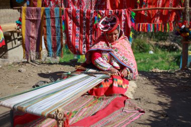 huilloc, kutsal vadi, peru - 10 Eylül: tanımlanamayan kişi