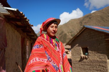 huilloc, kutsal vadi, peru - 10 Eylül: tanımlanamayan kişi