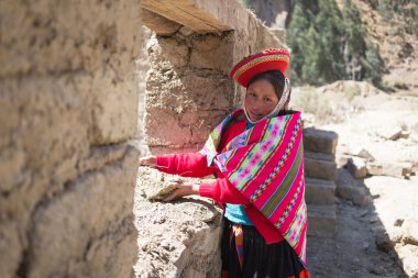 huilloc, kutsal vadi, peru - 10 Eylül: tanımlanamayan kişi