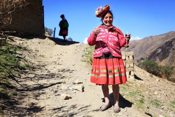 Huilloc, η ιερή κοιλάδα, Περού - Σεπτεμβρίου 10: αγνώστων ανθρώπων — Φωτογραφία Αρχείου