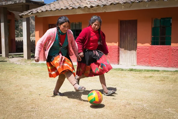 Huilloc, heliga dalen, peru - 10 september: oidentifierade personer — Stockfoto