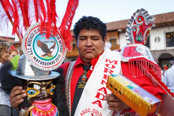 Desconocidos peruanos en un carnaval en Cuzco, Perú —  Fotos de Stock