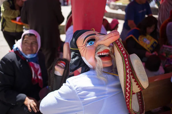 Άγνωστη λαχτάρα του περουβιανού λαού για ένα καρναβάλι στο Κούσκο, Περού — Φωτογραφία Αρχείου