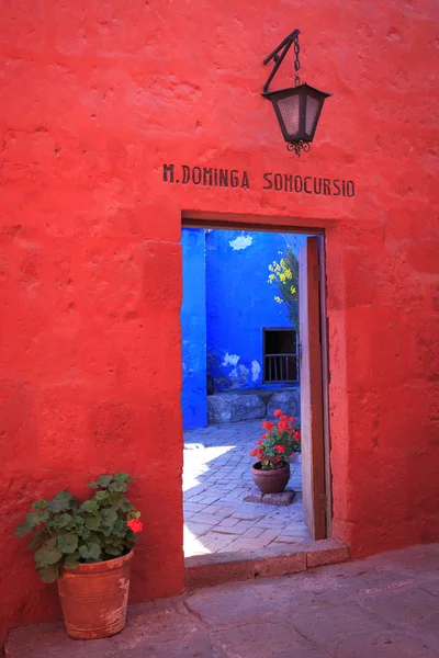 Klasztor Saint Catherine (Santa Catalina), Arequipa, za — Zdjęcie stockowe