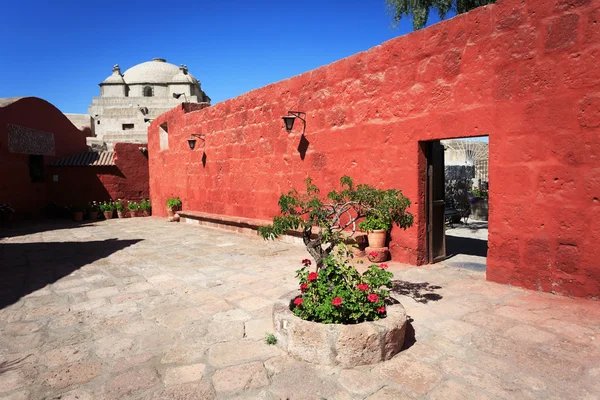 Klášter sv. Kateřiny (Santa Catalina), Arequipa, za — Stock fotografie