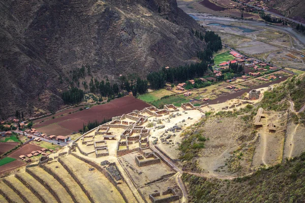 Peru, Pisac - Inka ruiner i Heliga dal i peruanska en — Stockfoto