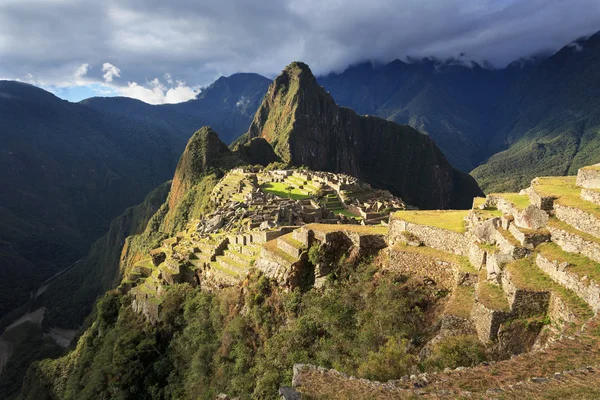 Machu Picchu, Peru, wpisanego na listę Światowego Dziedzictwa UNESCO. Jednym z nowych S — Zdjęcie stockowe