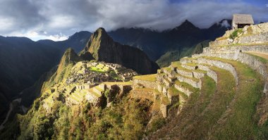 Machu Picchu, Peru, UNESCO World Heritage Site. One of the New S clipart