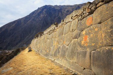 Ollantaytambo, sacred Valley eski Inca Kalesi ve