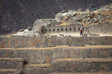 Ollantaytambo, sacred Valley eski Inca Kalesi ve