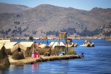 Ada Uros, Lago Titicaca,: Puno, Peru