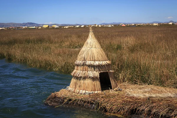 Ilha de Uros, Lago Titicaca, Puno, Peru — Fotografia de Stock