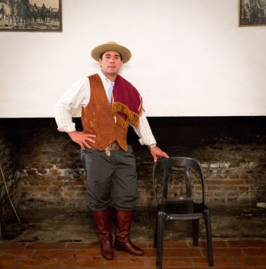 San Antonio De Areco, Buenos Aires, Arjantin - Kasım 29: Gauchos 