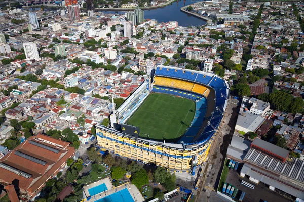 Vista do helicóptero para Buenos Aires, Estádio Boca Juniors , — Fotografia de Stock