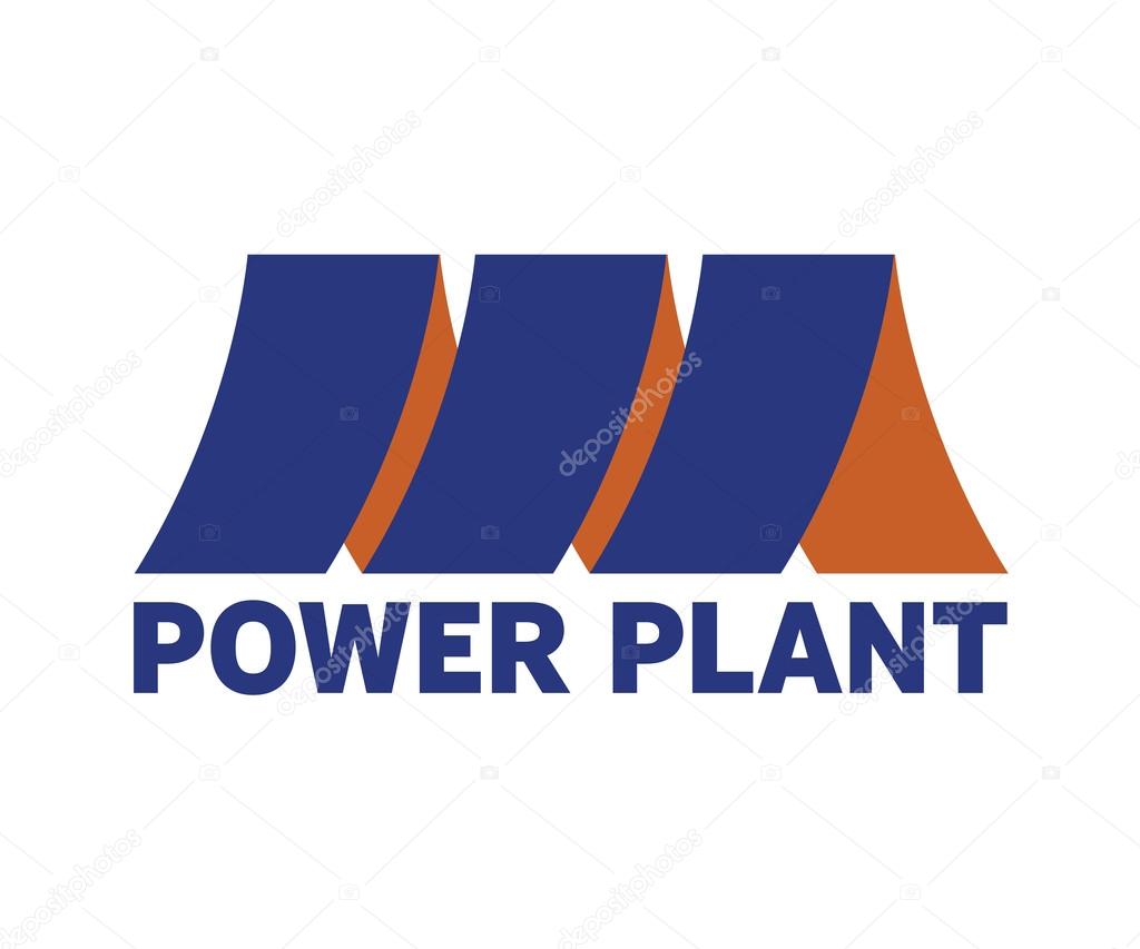 Power plant vector symbol